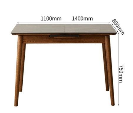 Solid Wood Extendable Dining Table | LAURA - onehappyhome