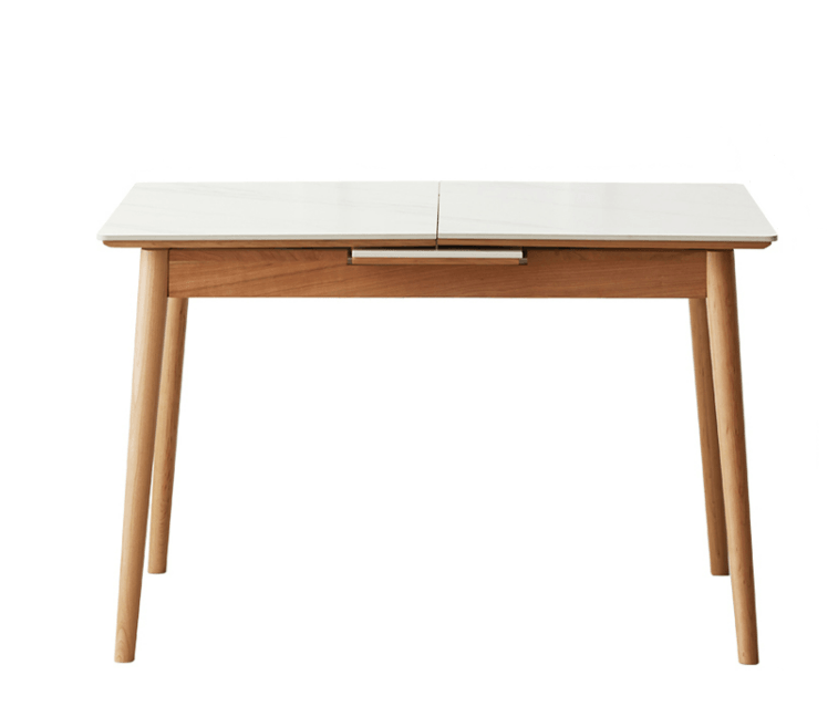 extendable solid wood dining table