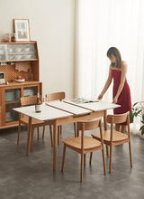 Solid Wood Extendable Dining Table | LAURA - onehappyhome