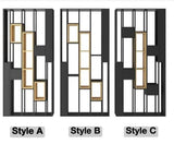 Solid Wood Industrial Shelf / Divider / Metal Planter | SACHI - onehappyhome