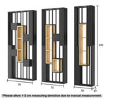 Solid Wood Industrial Shelf / Divider / Metal Planter | SACHI - onehappyhome