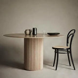 Solid Wood Round Dining Table | TILI - onehappyhome