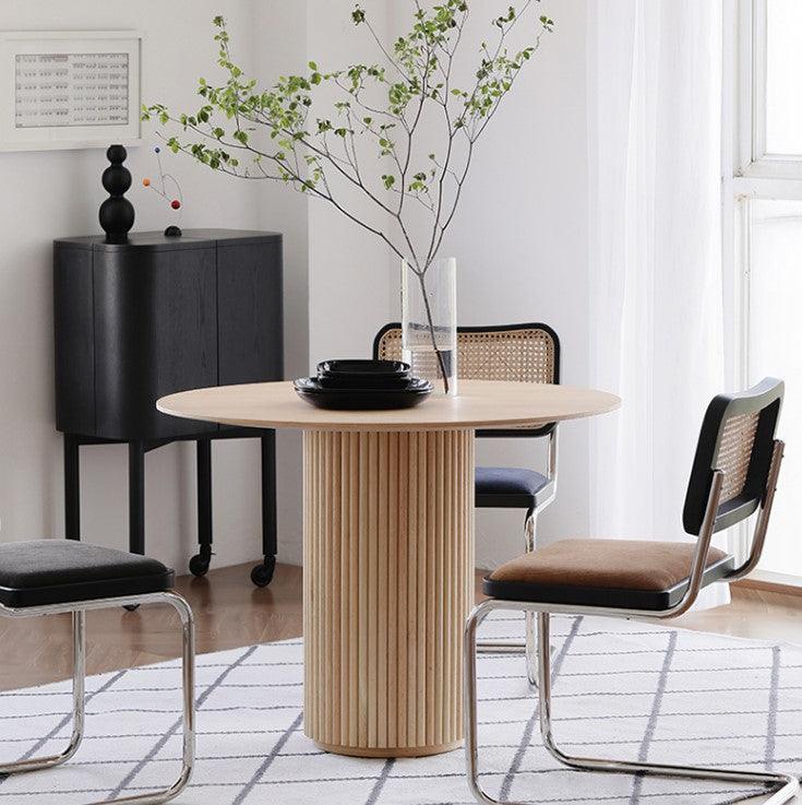 Solid Wood Round Dining Table | TILI - onehappyhome