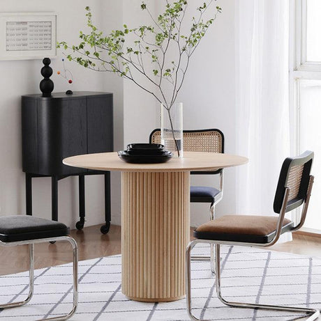 Solid Wood Round Dining Table | TILI - onehappyhome