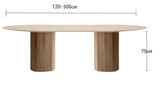 Solid Wood Square-Oval Dining Table | AIKA - onehappyhome