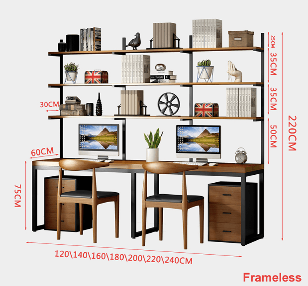 Solid Wood Study Table | SABRINA - onehappyhome