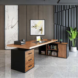 Solid Wood Study Table with Cabinet | HUNAR - onehappyhome