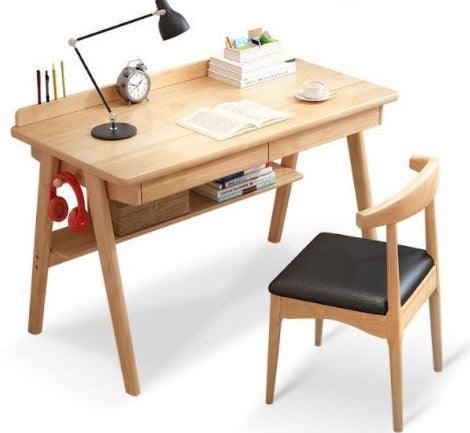 Solid Wood Study Table| SEAN - onehappyhome