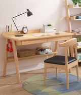 Solid Wood Study Table| SEAN - onehappyhome