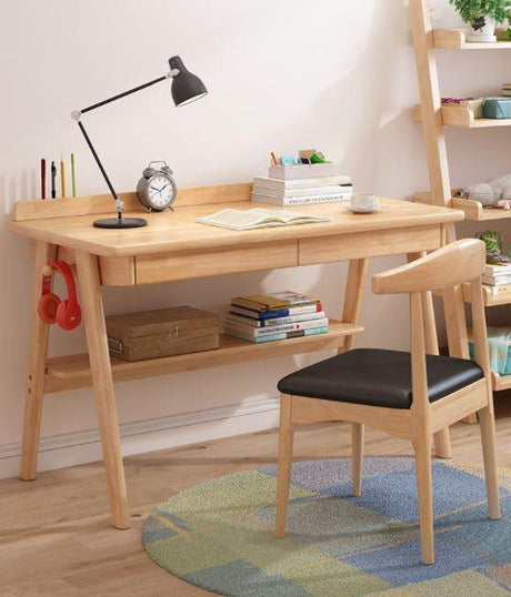 Solid Wood Study Table| SEAN - onehappyhome