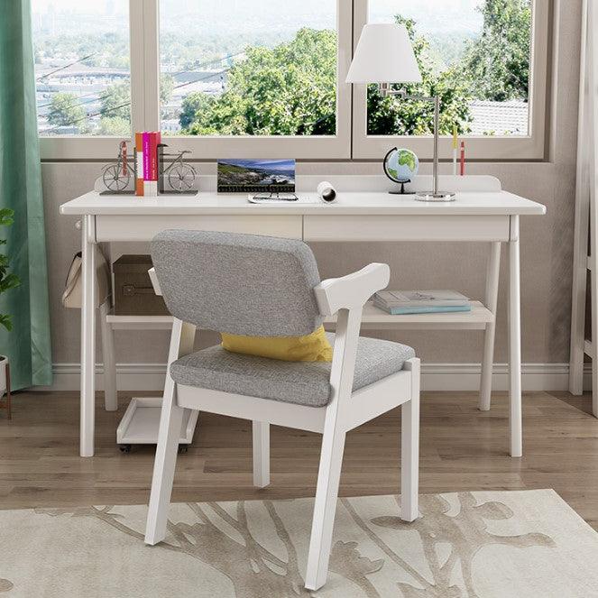 white study table