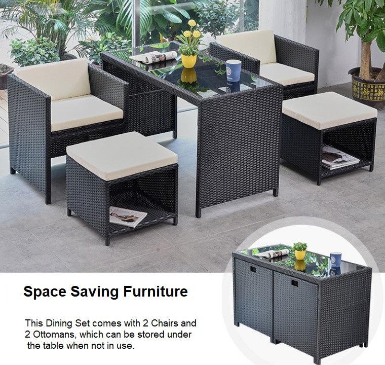 Space Saving Outdoor Furniture Set | GRACE - onehappyhome