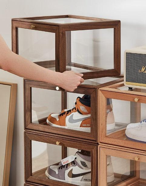 Stackable Shoe Storage Box (Set of 3) | WAYLON - onehappyhome