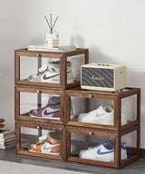Stackable Shoe Storage Box (Set of 3) | WAYLON - onehappyhome