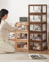 Stackable Shoe Storage Box (Set of 3) | WAYLON - onehappyhome