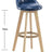 Swivel Bar Chair | CARRIE - onehappyhome