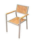 thomas fossil outdoor dining arm chair