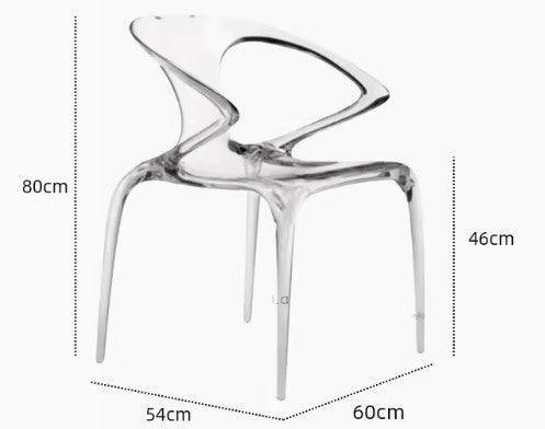 Transparent Chair | MAYA - onehappyhome