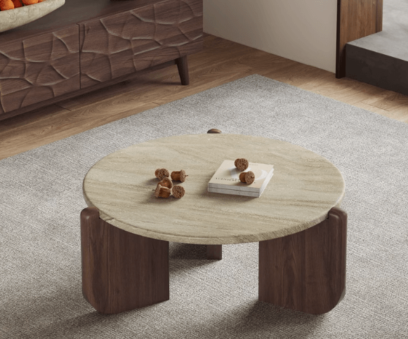 Travertine Coffee Table | ADAM - onehappyhome