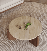 Singapore travertine coffee table