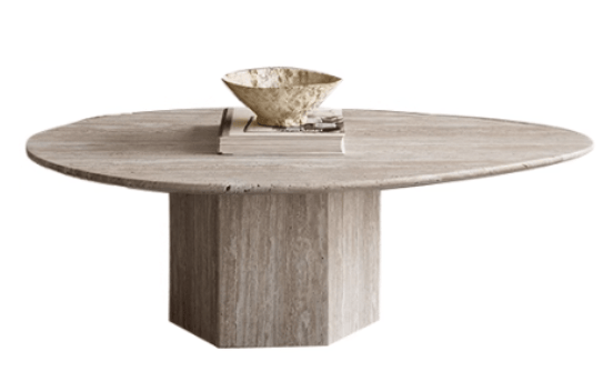 travertine coffee table