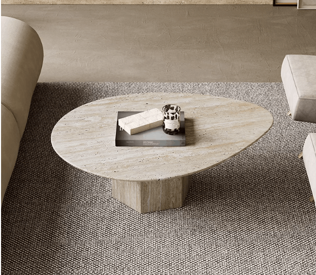 affordable travertine coffee table in Singapore