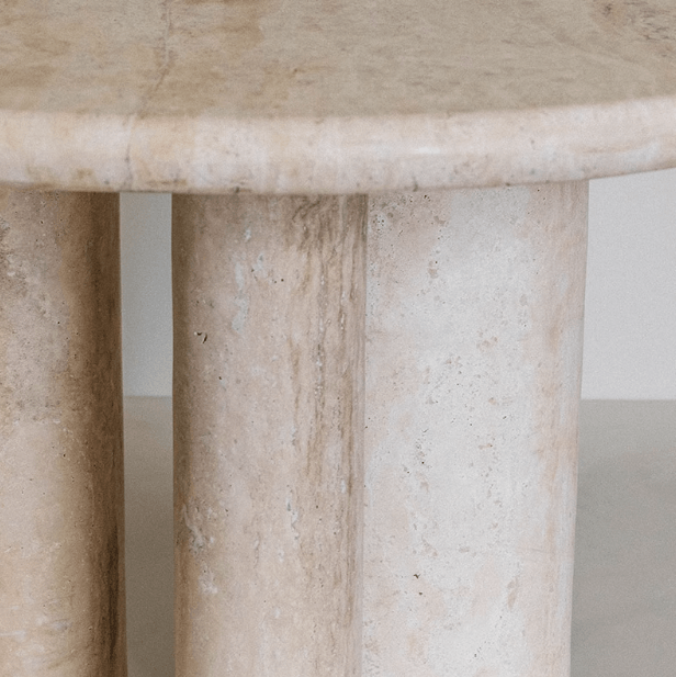 Travertine Dining Table | SWARA - onehappyhome