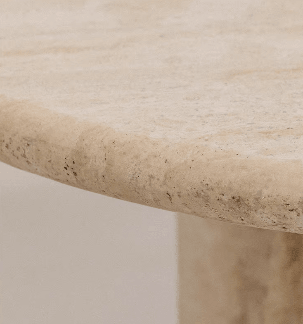 Travertine Dining Table | SWARA - onehappyhome