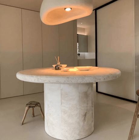 travertine table in Singapore