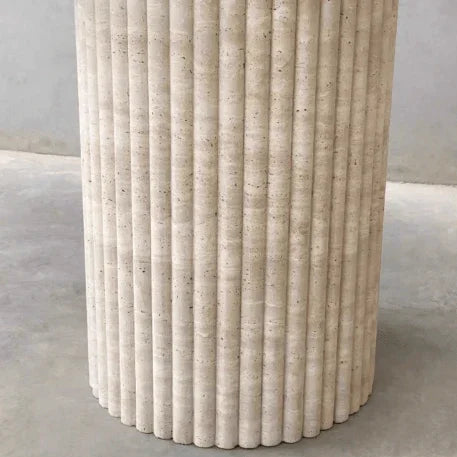 Travertine Dining Table | VEDA - onehappyhome