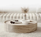 Travertine or Sintered Stone Coffee Table | AGNI - onehappyhome