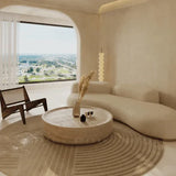 Travertine or Sintered Stone Coffee Table | AGNI - onehappyhome