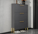 Ultra Slim Shoe Cabinet in Grey | LIVIA - onehappyhome