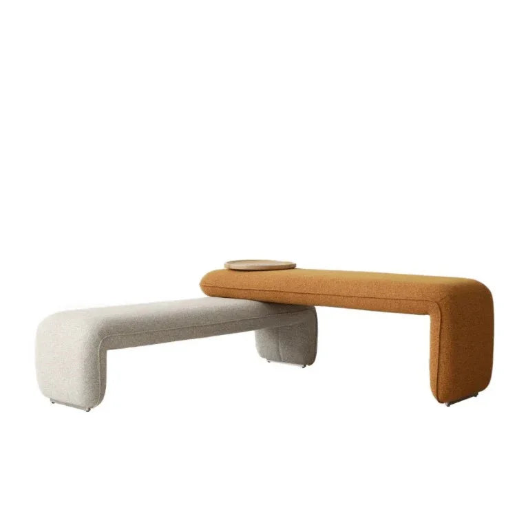 Upholstered Lounge Bench Set | SAMIR - onehappyhome