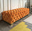 Velvet Tufted Ottoman Bench | ELISE - onehappyhome