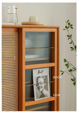 Vintage Rattan Side Cabinet | CANDICE - onehappyhome