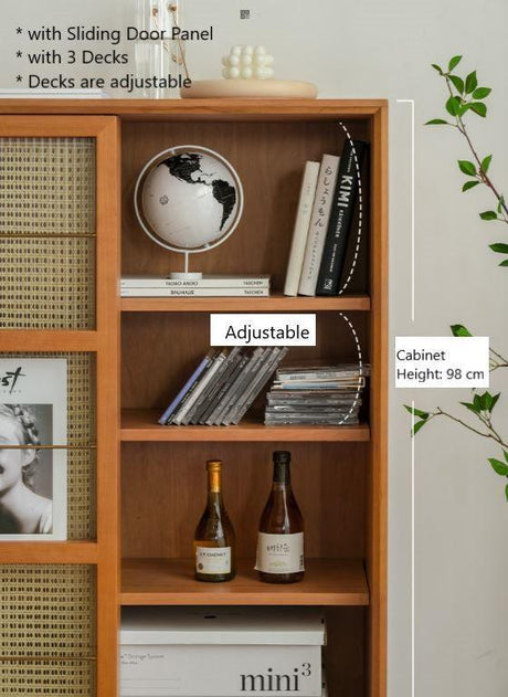 Vintage Rattan Side Cabinet | CANDICE - onehappyhome