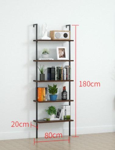 Wall Mount Industrial Solid Wood Display Shelf | MATEO - onehappyhome