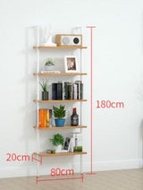 Wall Mount Industrial Solid Wood Display Shelf | MATEO - onehappyhome