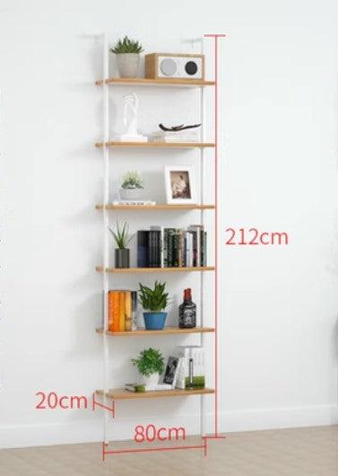 Wall Mount Industrial Solid Wood Display Shelf | MATEO - onehappyhome