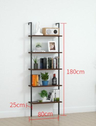 Wall Mount Industrial Solid Wood Display Shelf | MATEO - onehappyhome