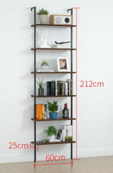 Wall Mount Industrial Solid Wood Display Shelf | MATEO - onehappyhome