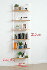 Wall Mount Industrial Solid Wood Display Shelf | MATEO - onehappyhome