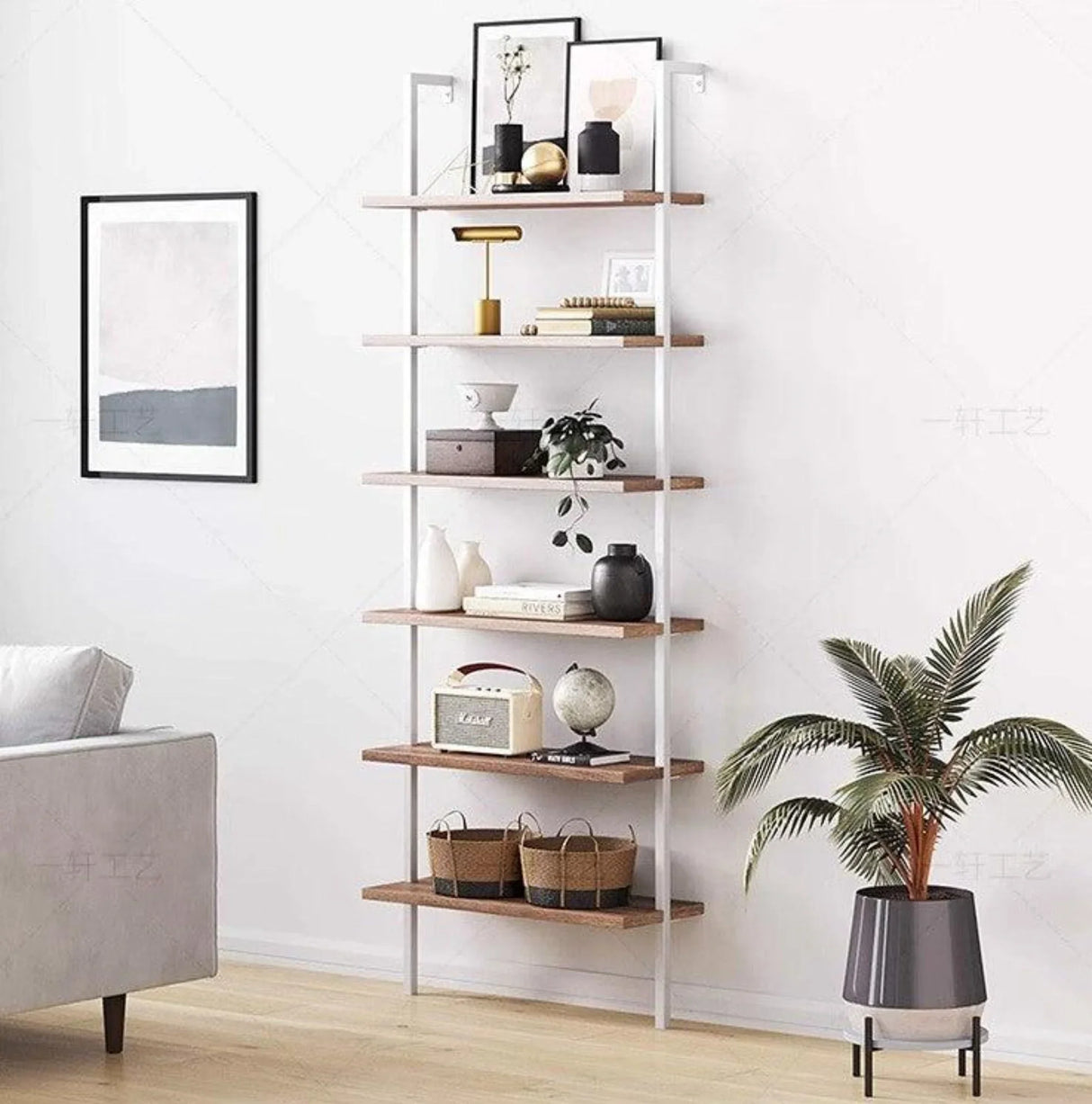 Wall Mount Industrial Solid Wood Display Shelf | MATEO - onehappyhome