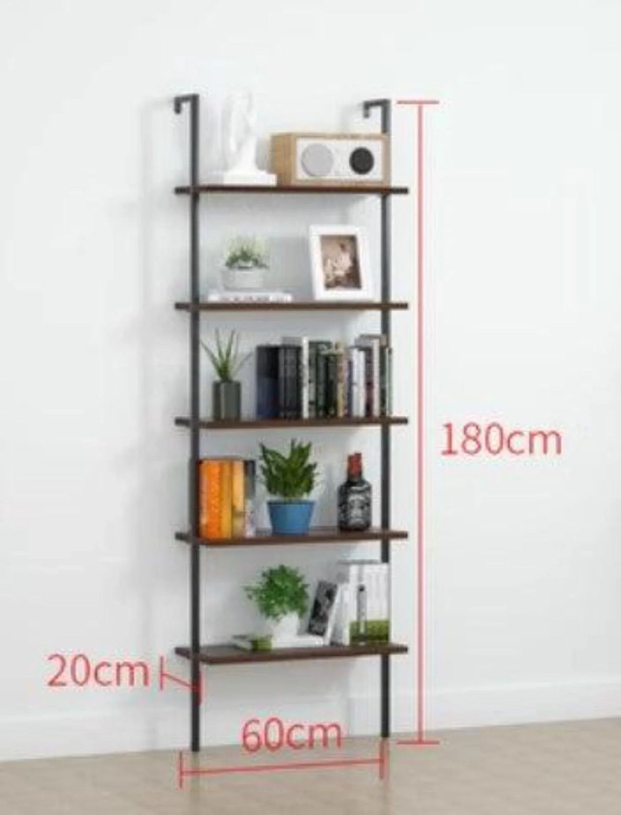 Wall Mount Industrial Solid Wood Display Shelf | MATEO - onehappyhome