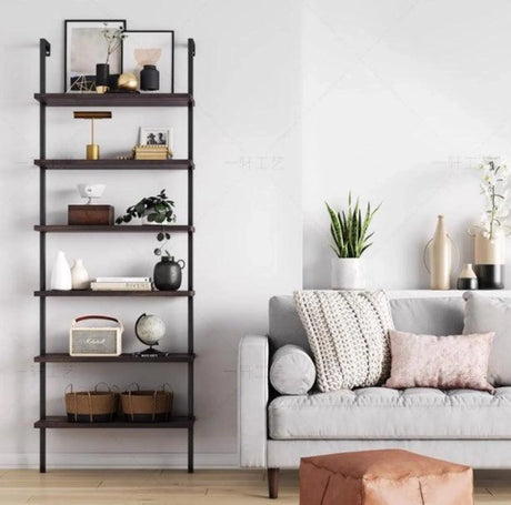 Wall Mount Industrial Solid Wood Display Shelf | MATEO - onehappyhome