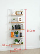 Wall Mount Industrial Solid Wood Display Shelf | MATEO - onehappyhome
