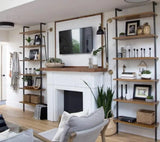 Wall Mount Industrial Solid Wood Display Shelf | MATEO - onehappyhome