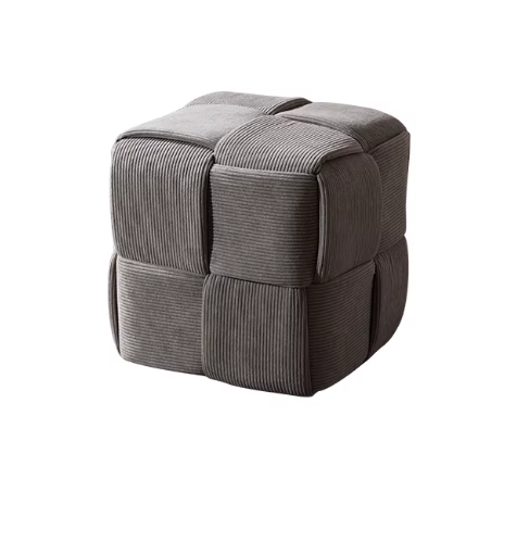 Woven Cube Pouf | LUMO
