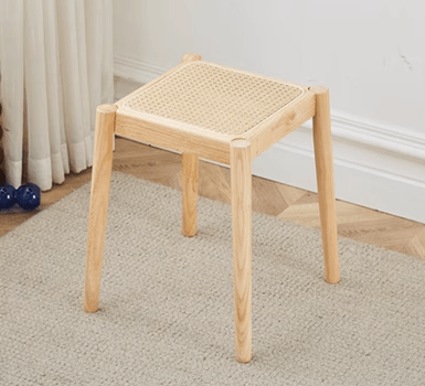 Log color square stool